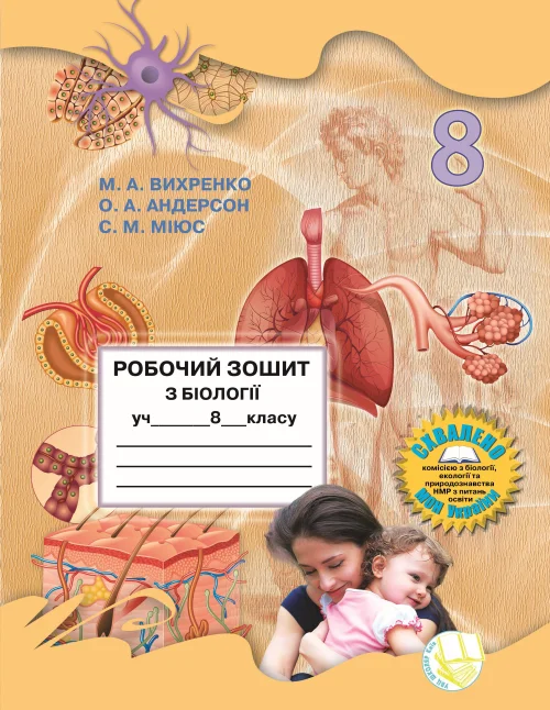 Робочий зошит з біології учня 8 класу